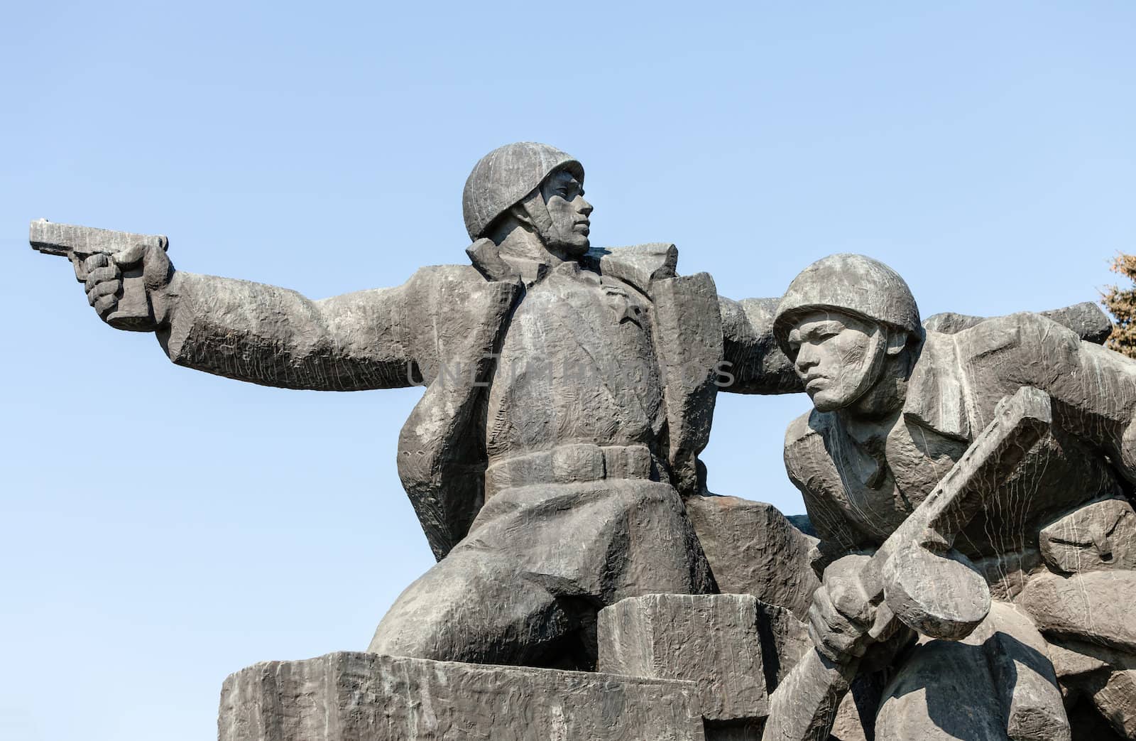 Soviet era WW2 memorial in Kiev Ukraine