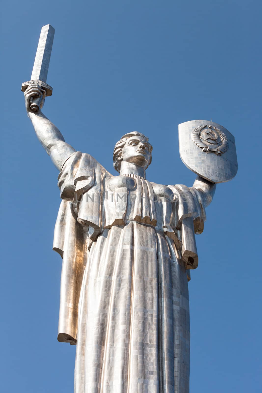 Monumental statue of the "Mother Motherland" devoted the Great Patriotic War