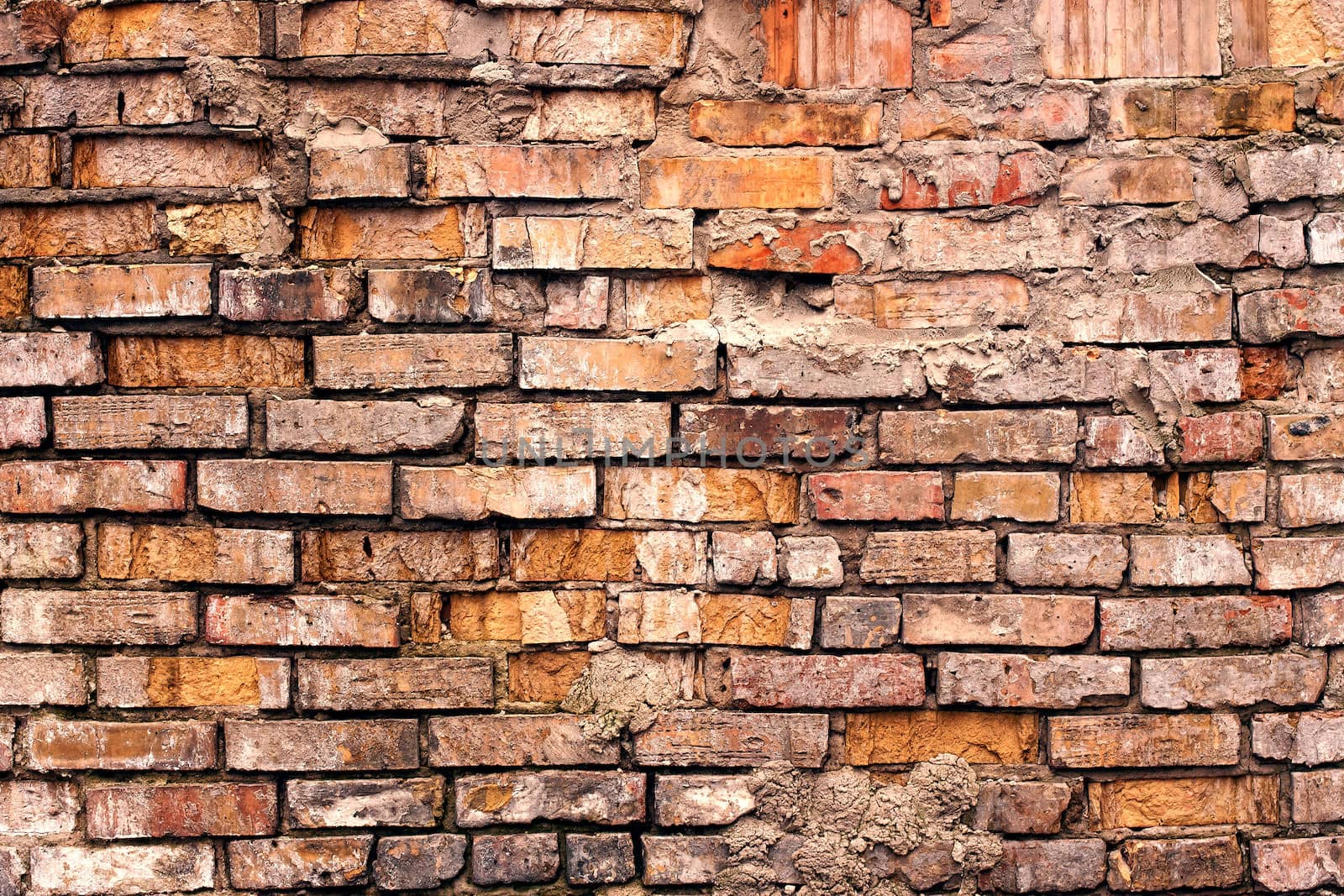 Grunge old brick wall texture background