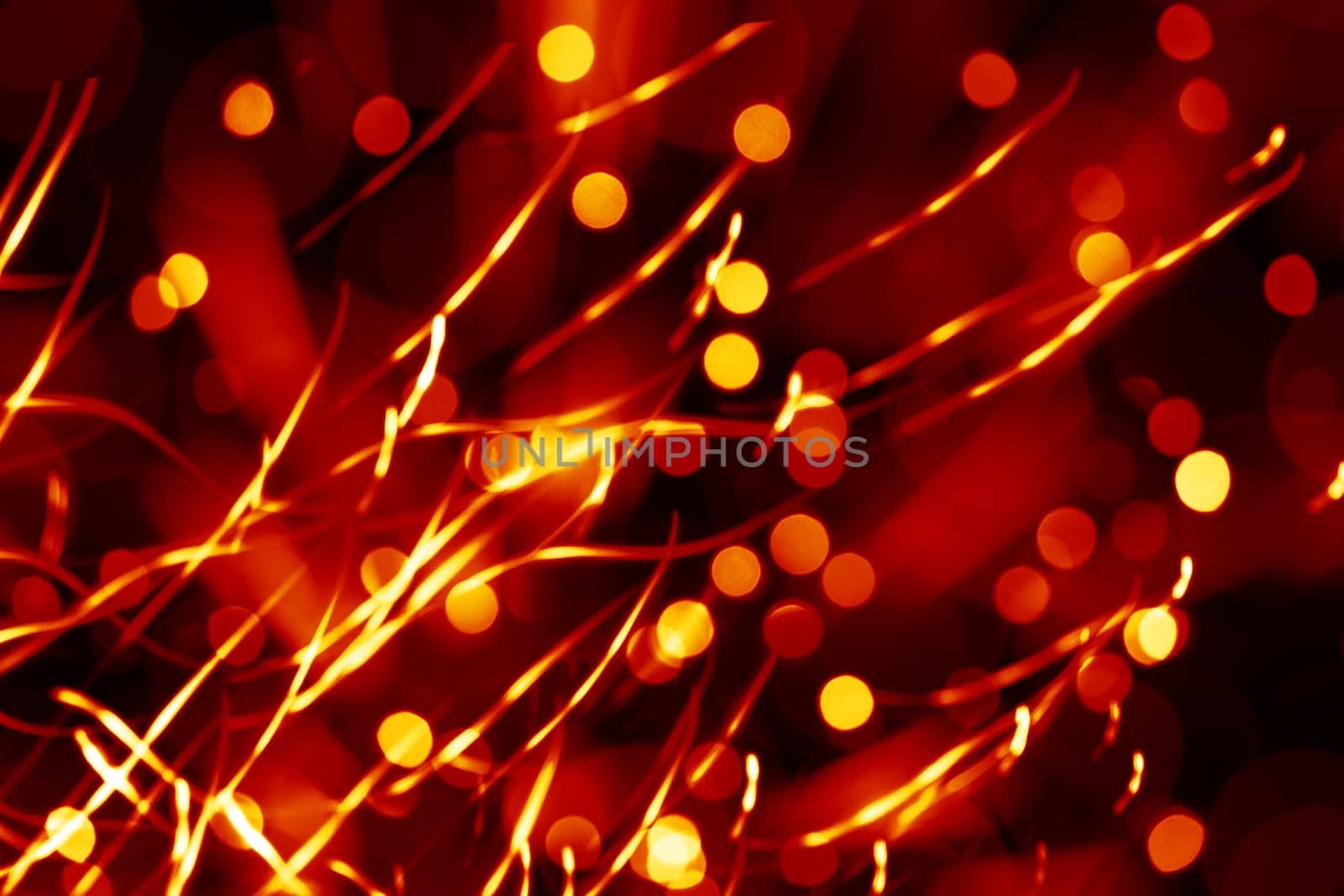 Abstract circular bokeh background of Christmas light