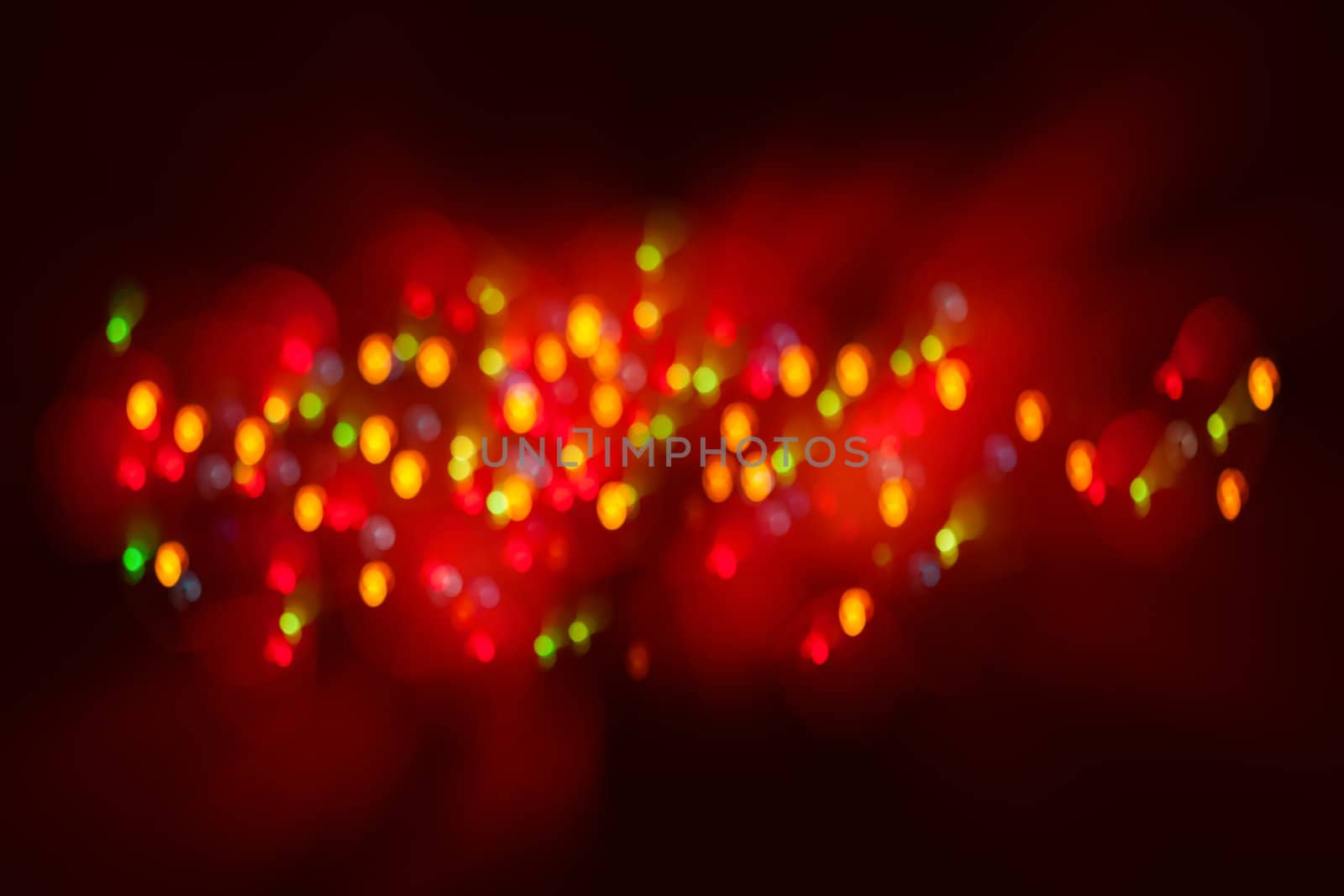 Abstract background of colourful bokeh lights