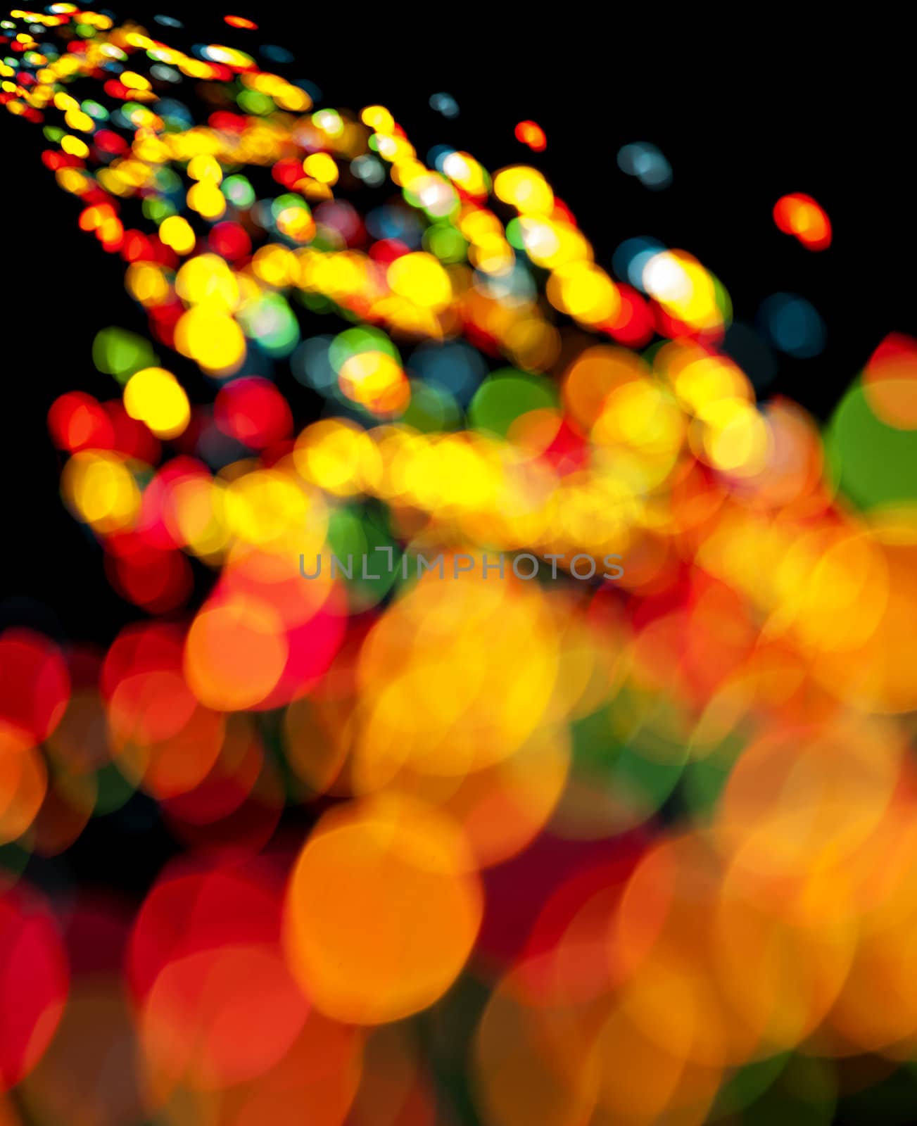 Abstract Festive Lights Background. Christmas and New Year Bokeh blinking background