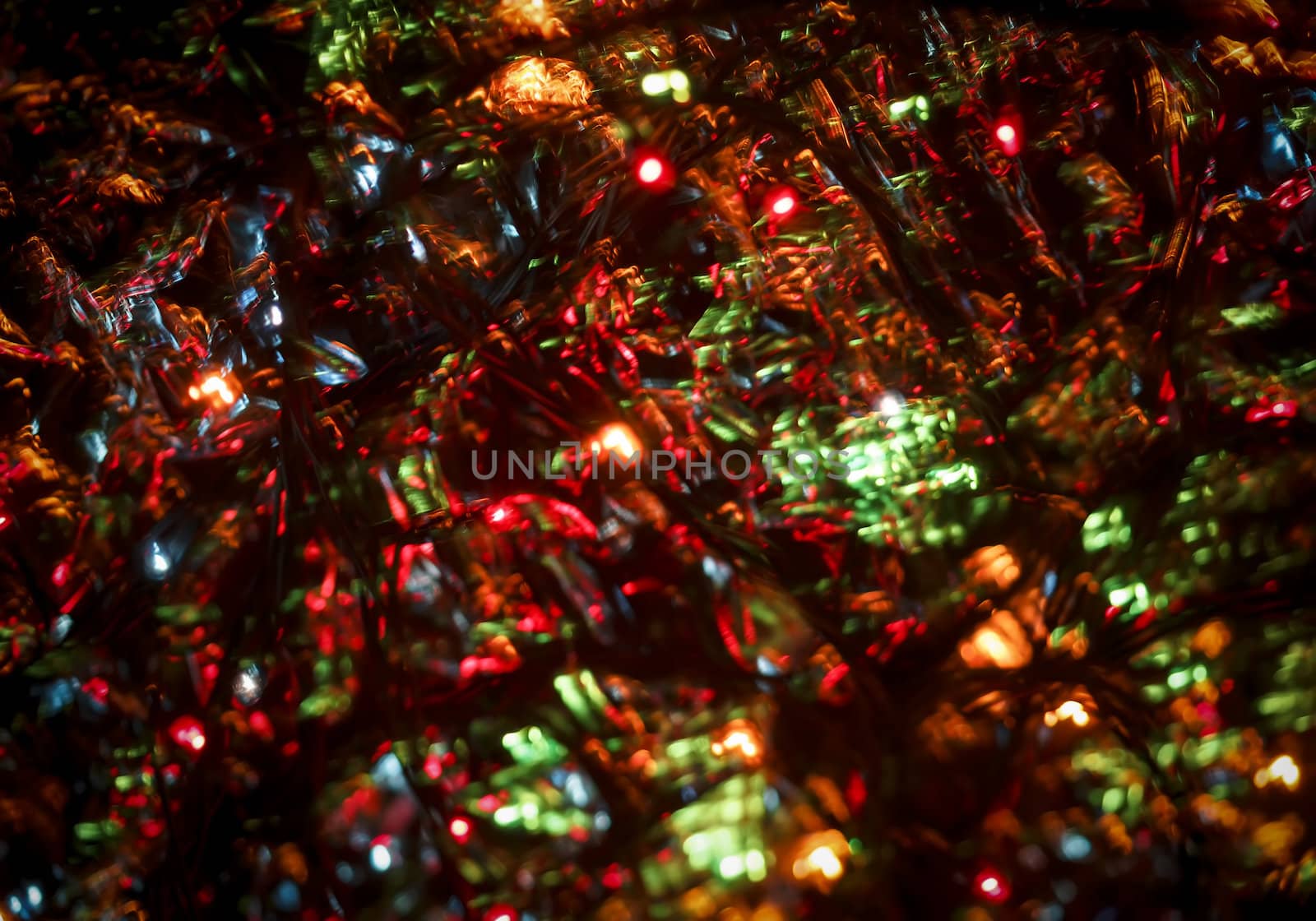 Abstract Festive Lights Background. Christmas and New Year Bokeh blinking background