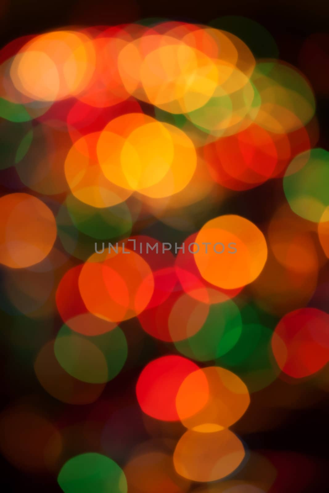 Abstract circular bokeh background of Christmaslight