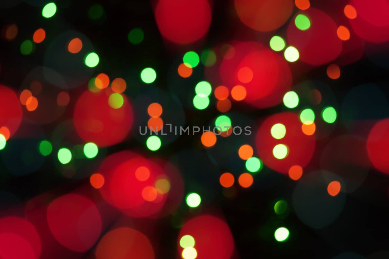 Abstract circular bokeh background of Christmas light