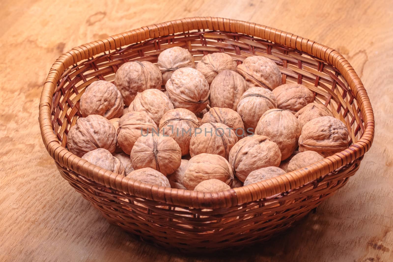 Basket Full Of Walnuts