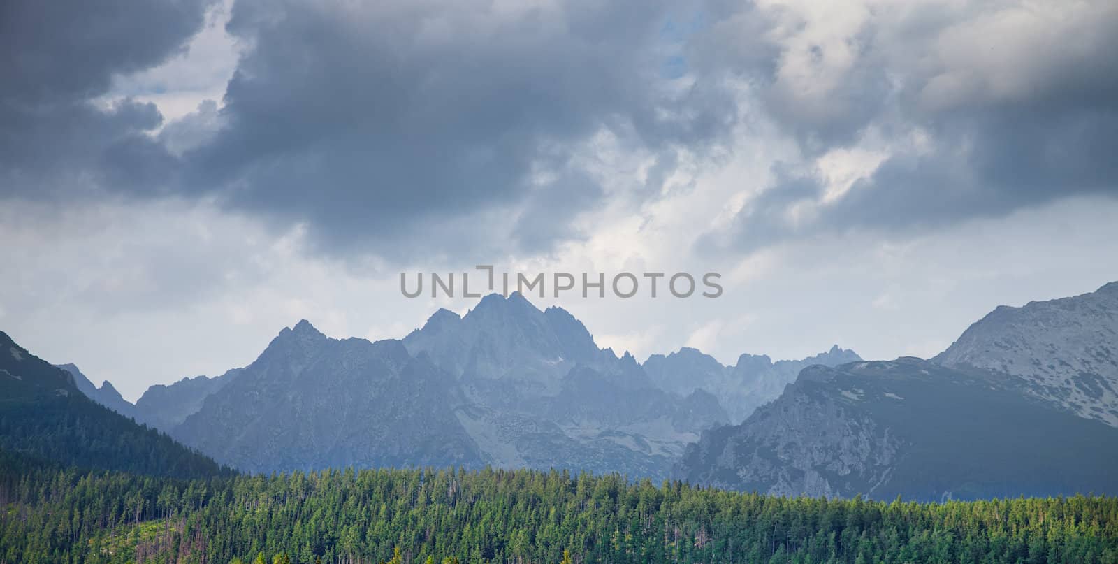 Mountains in National Park High Tatra. Slovakia, Europe