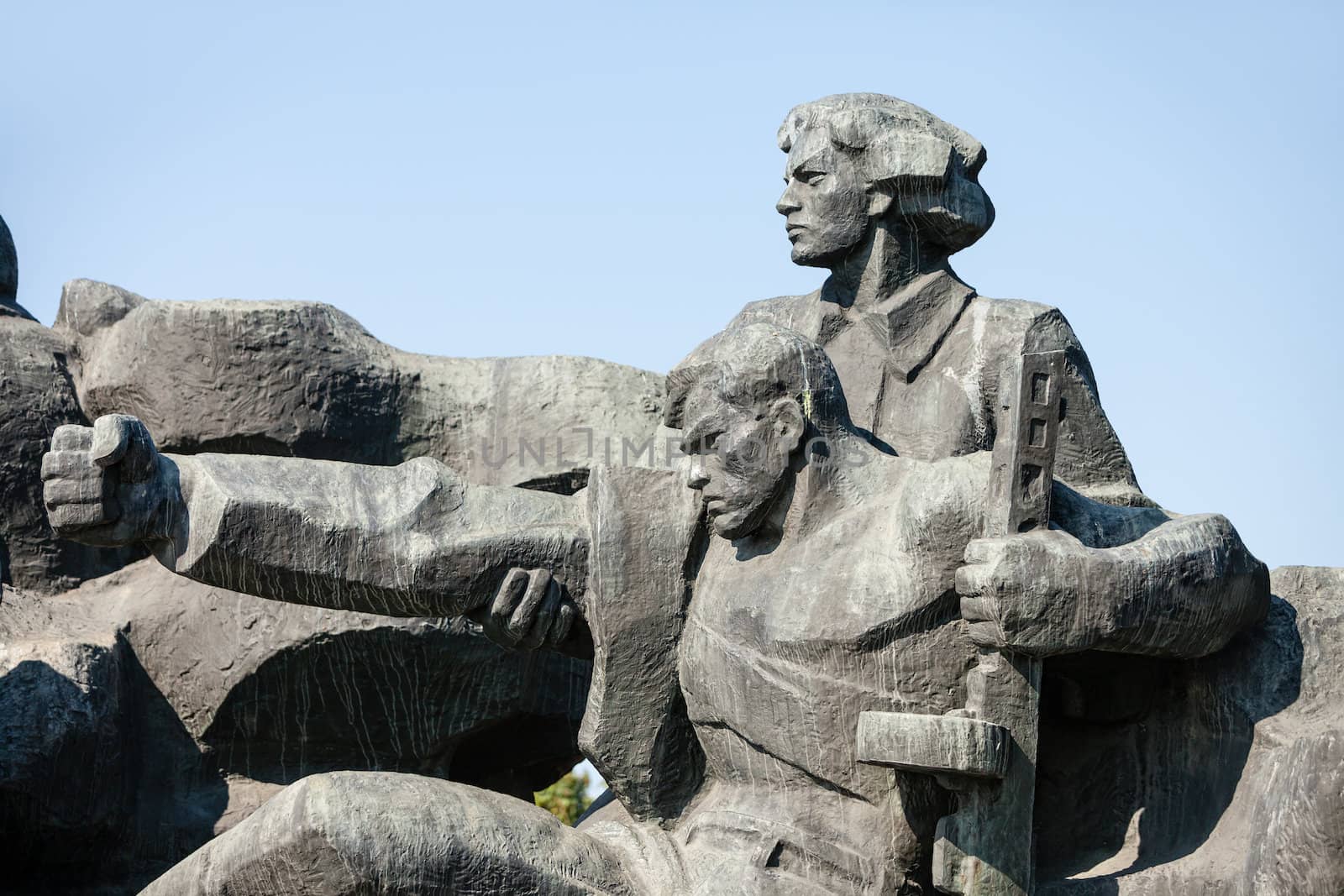 Soviet era WW2 memorial in Kiev Ukraine