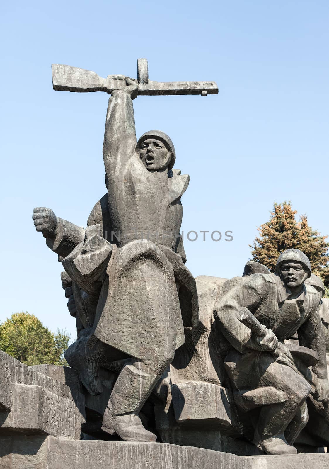 Soviet era WW2 memorial in Kiev Ukraine