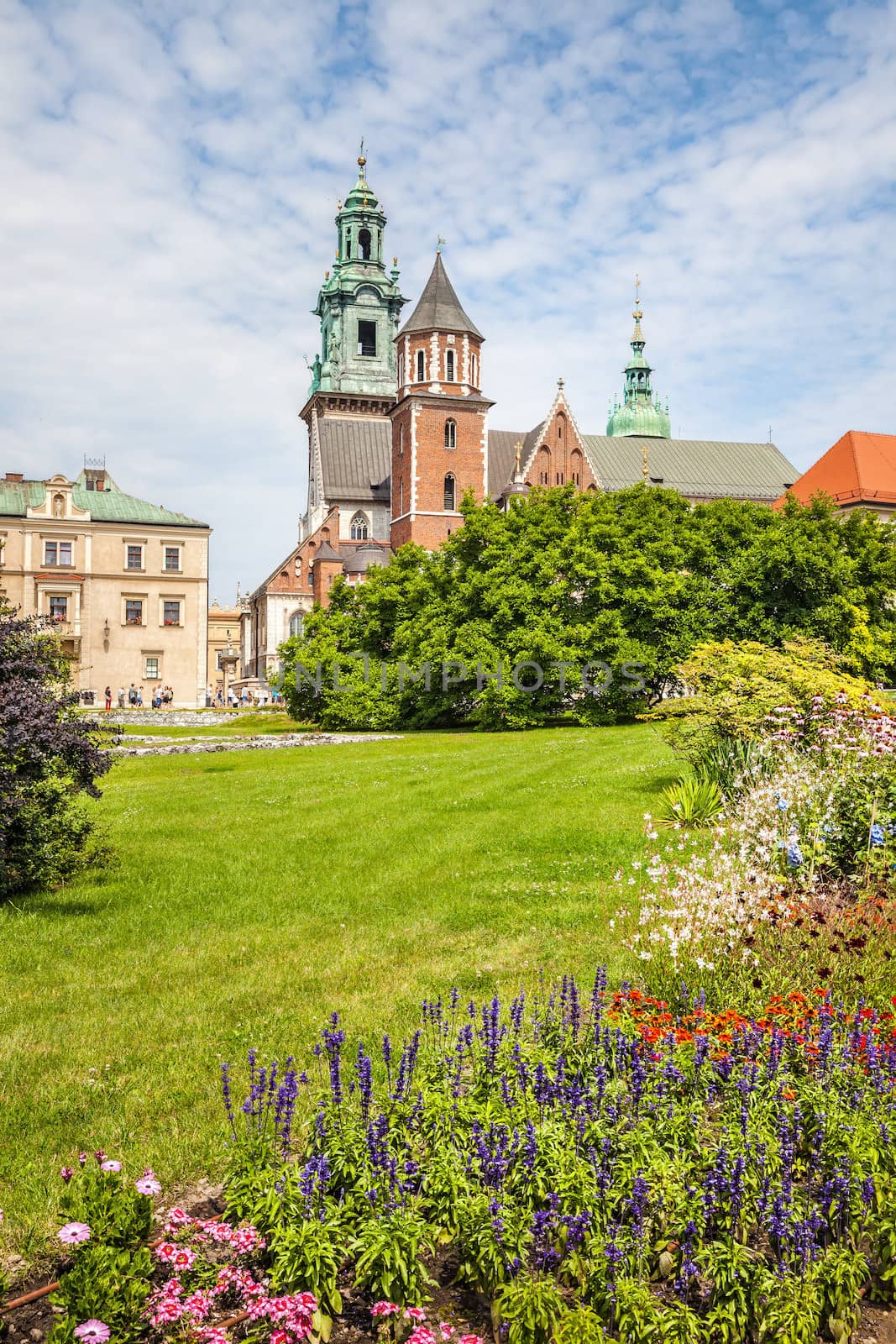 Historic castle in the old city of Krakow. Poland