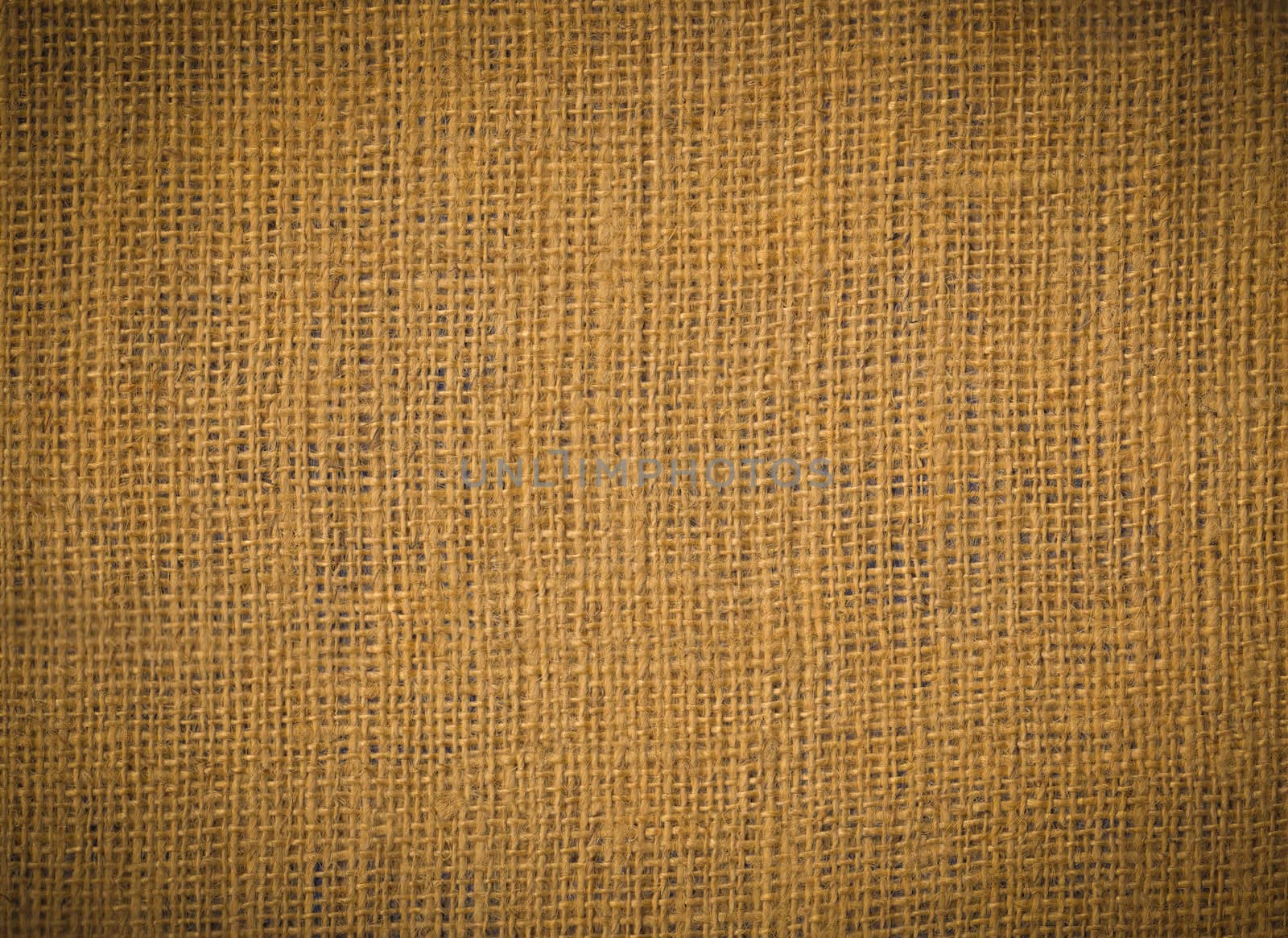 Burlap sack texture with dark vignette