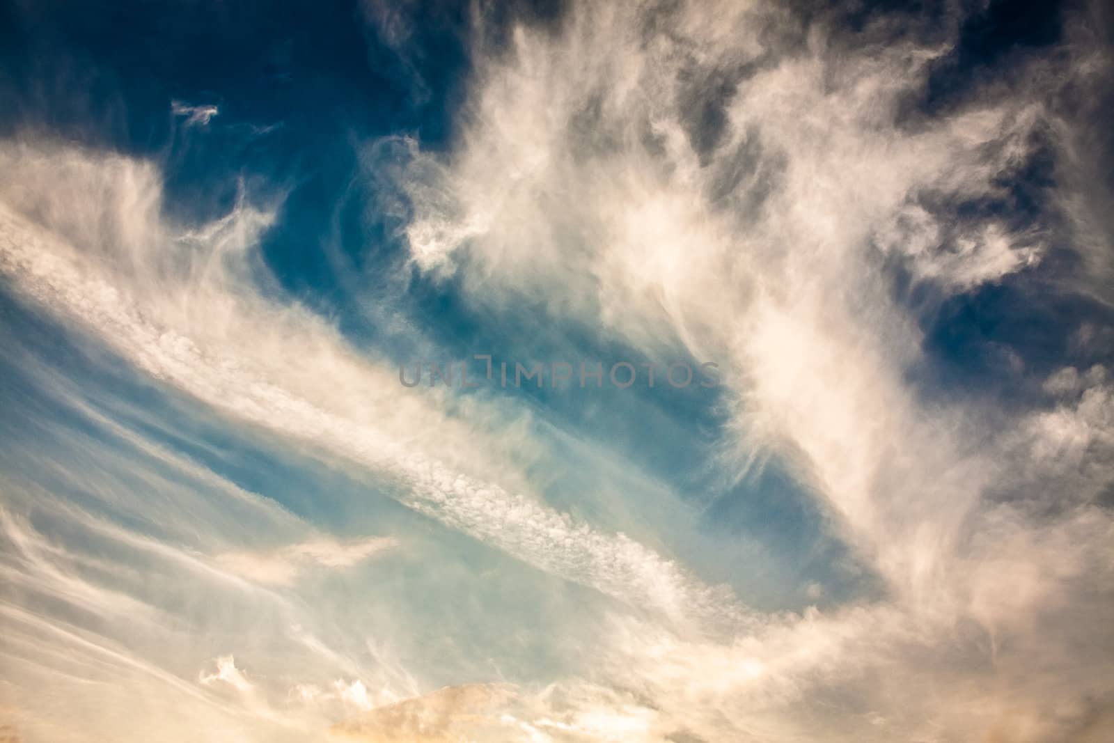 Blue Sky With Clouds Background