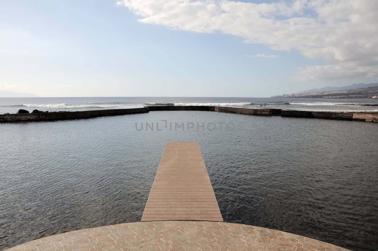 Pier to infinity,in Tenerife, Spain