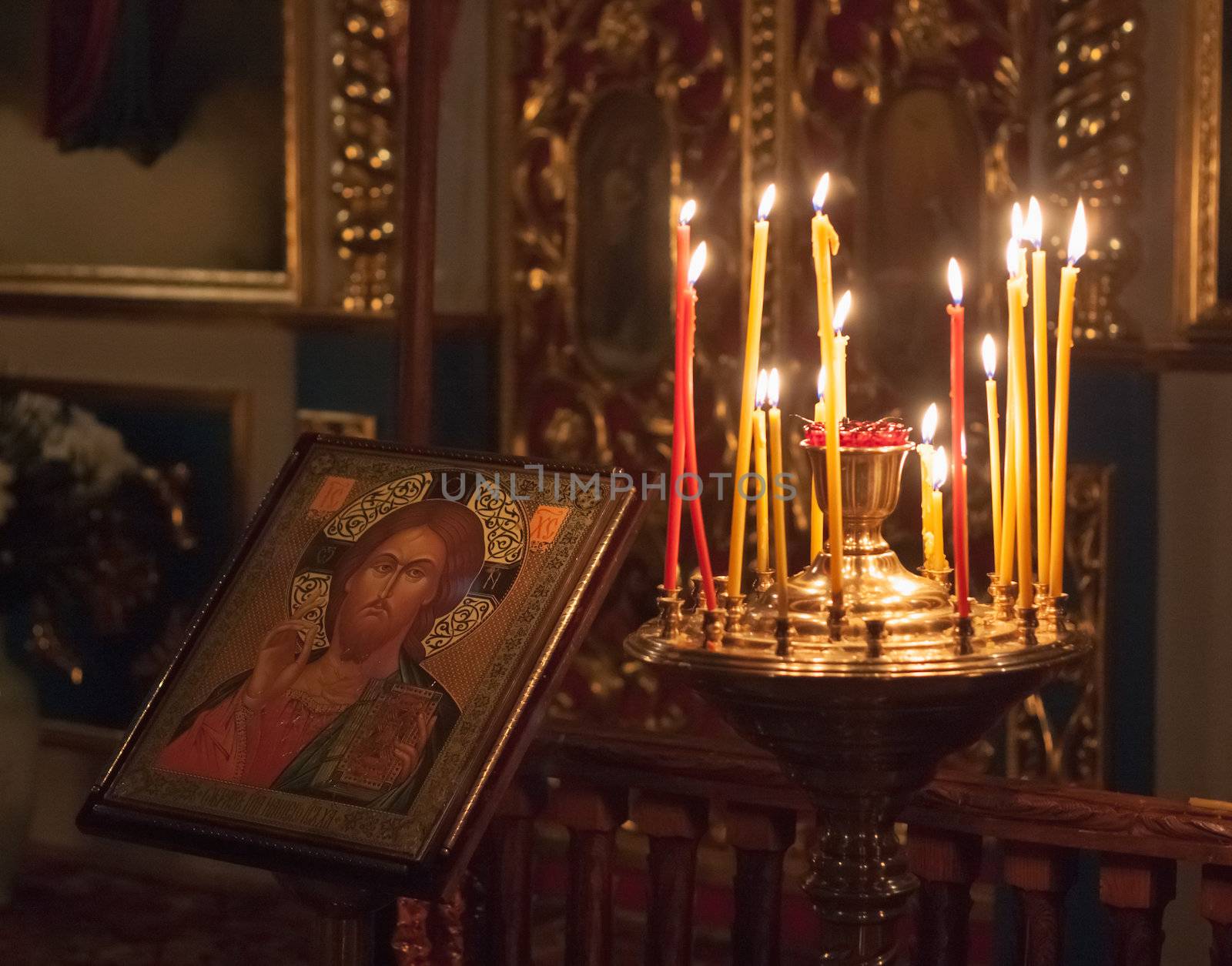 Interior Of Belarusian Orthodox Church.  by ryhor