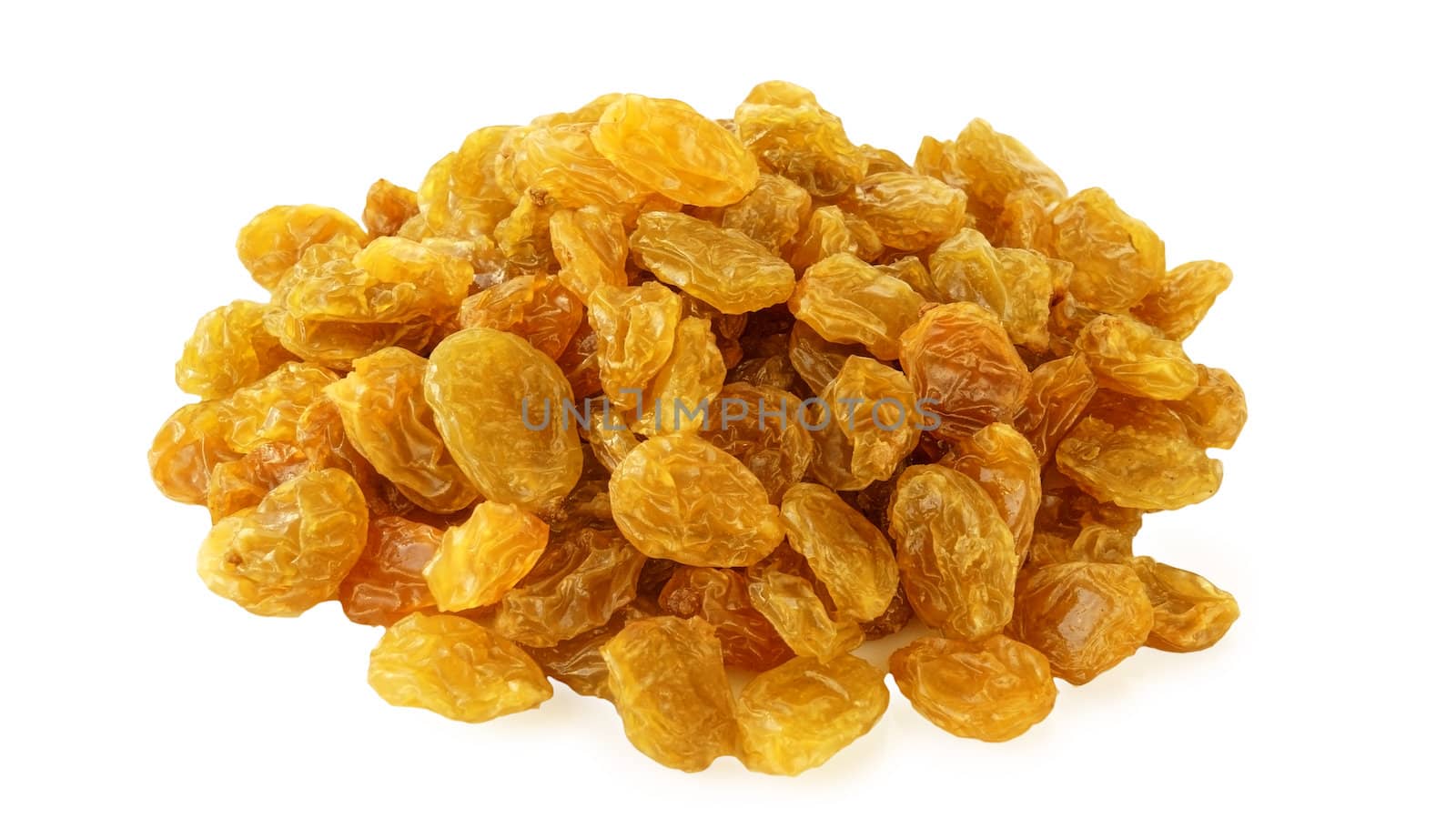 raisins from white grapes close-up        