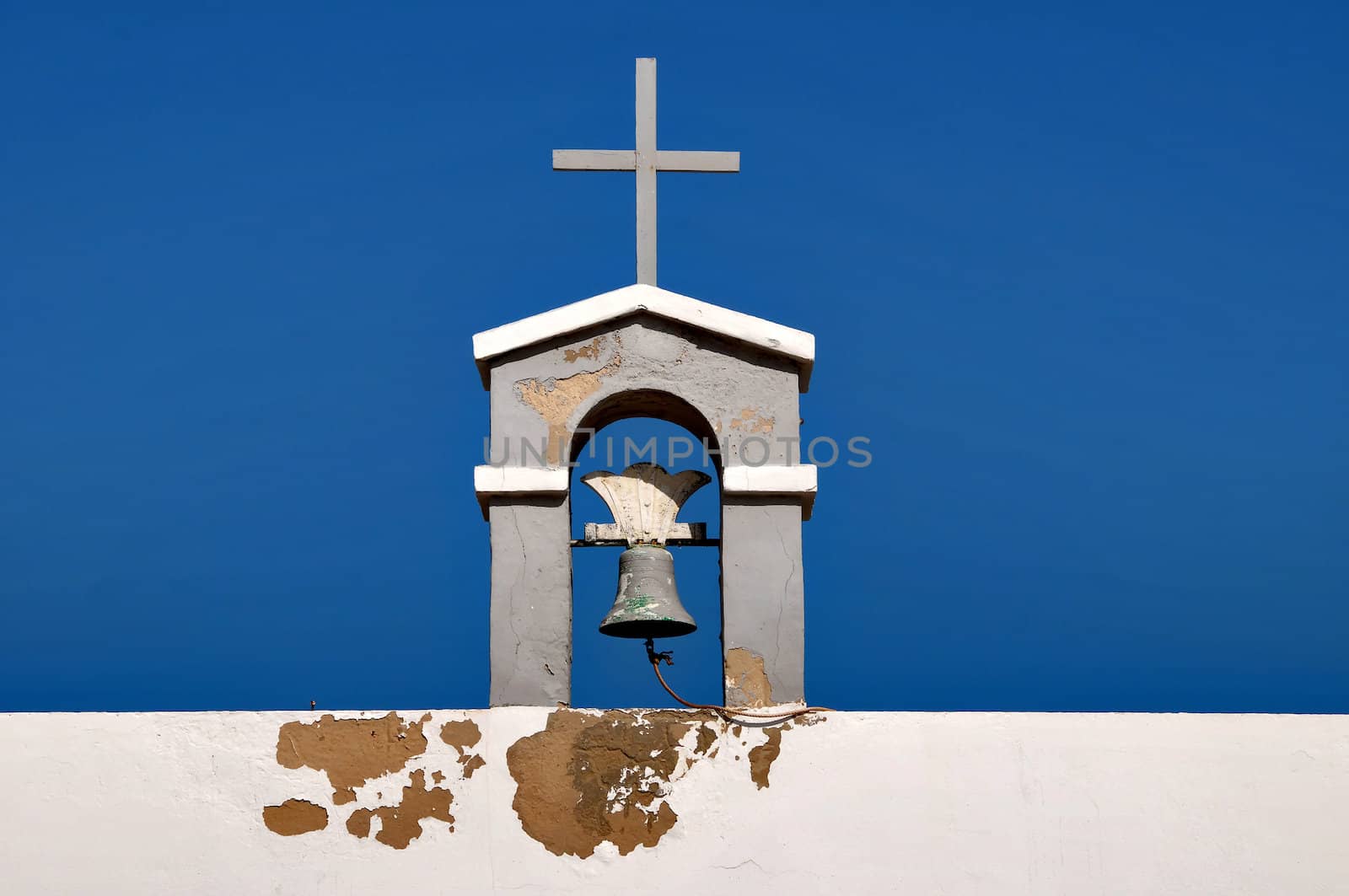 Bell on the Top of a Church, in Canary Islands, Spain  