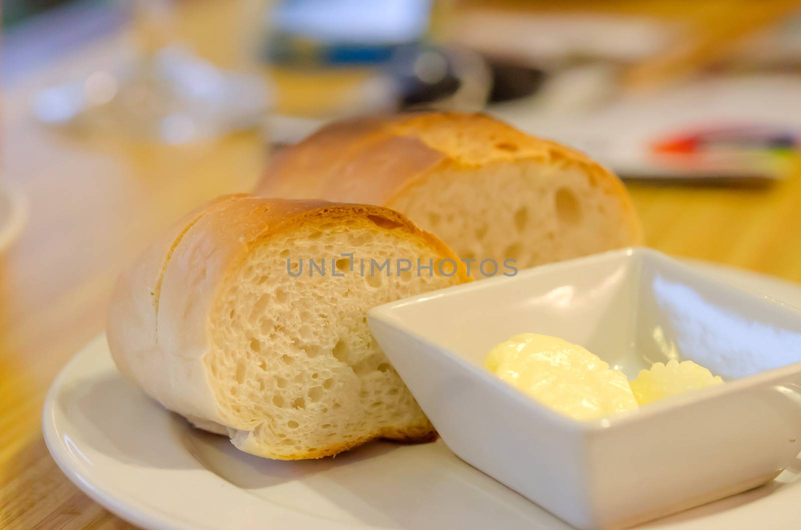 close up  cheese in bowl and bread