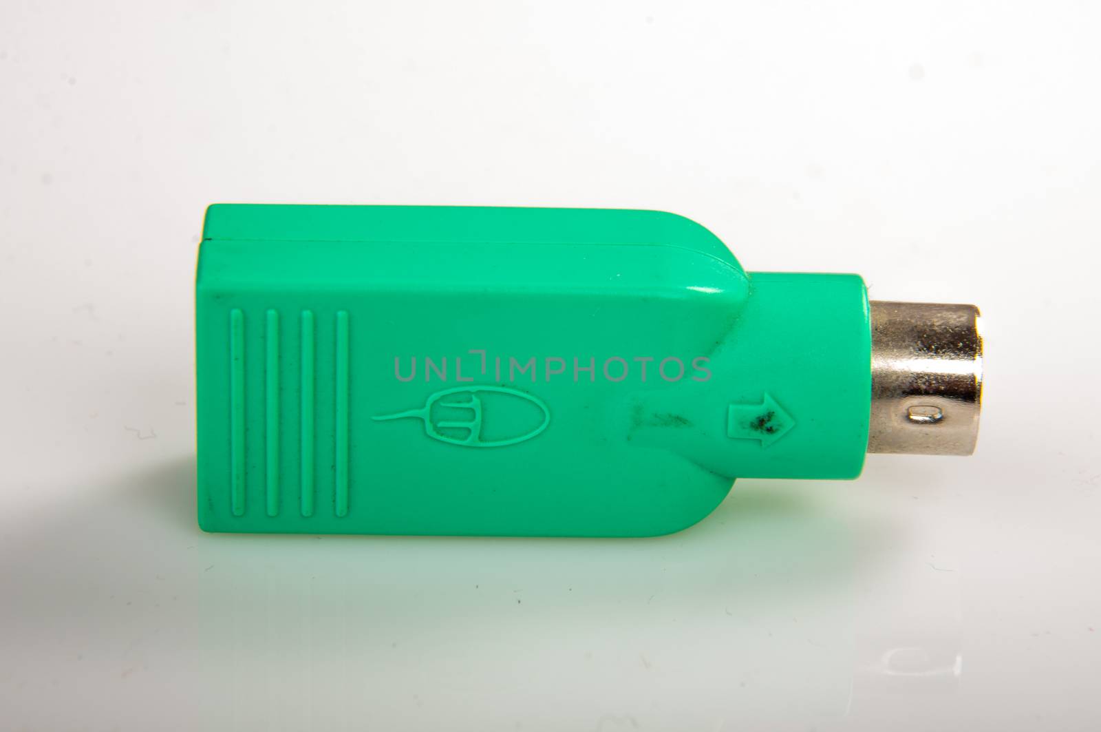 An image of USB to PS2 converter isolated on white