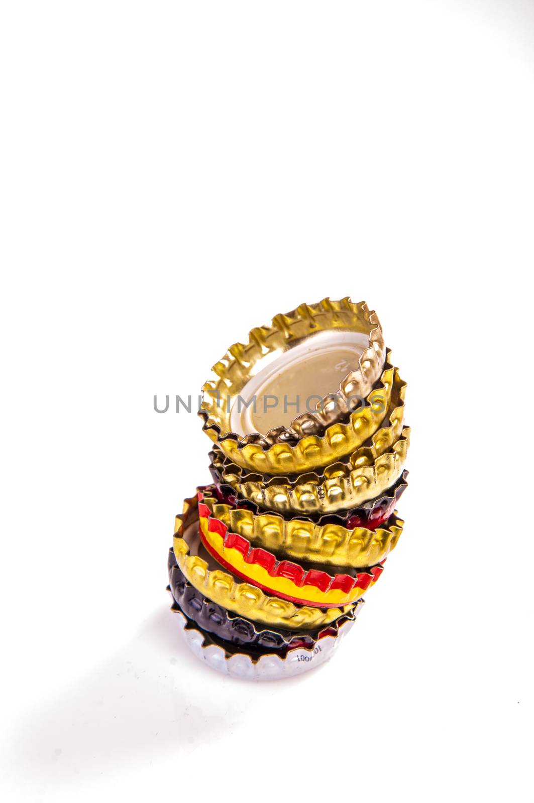 An image of beer bottle cap isolated on white