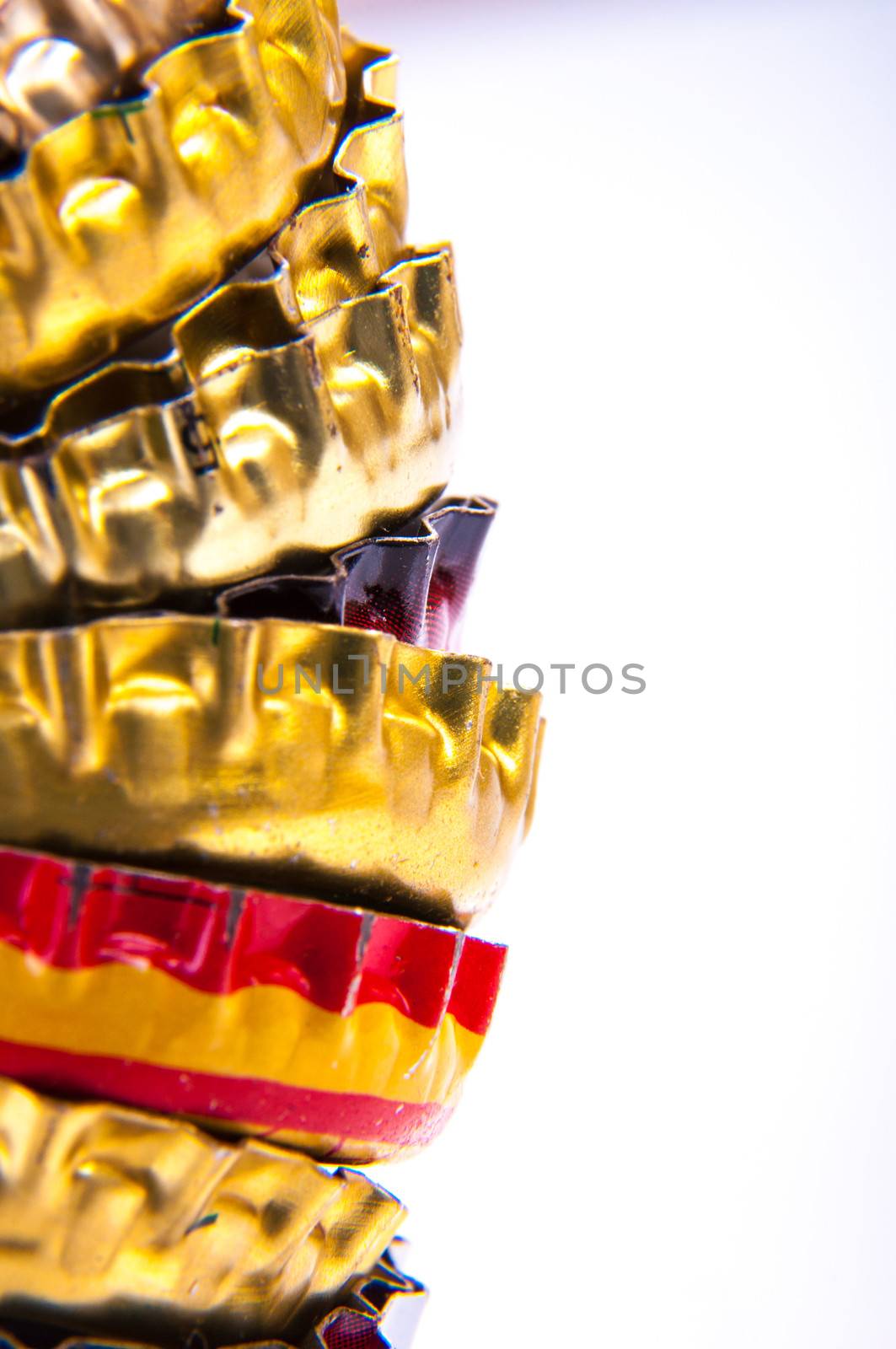 An image of beer bottle cap isolated on white