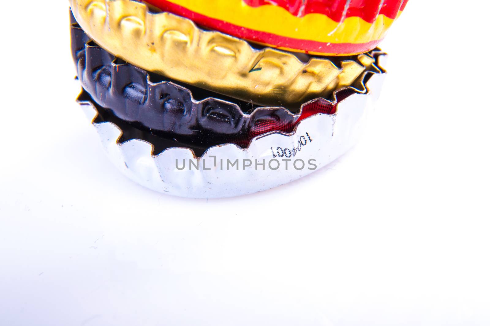 An image of beer bottle cap isolated on white