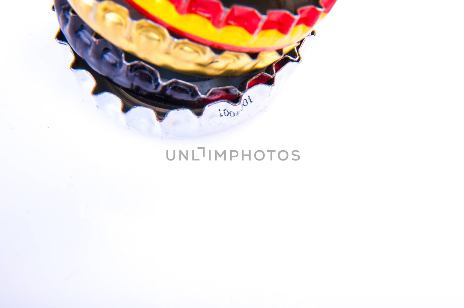An image of beer bottle cap isolated on white