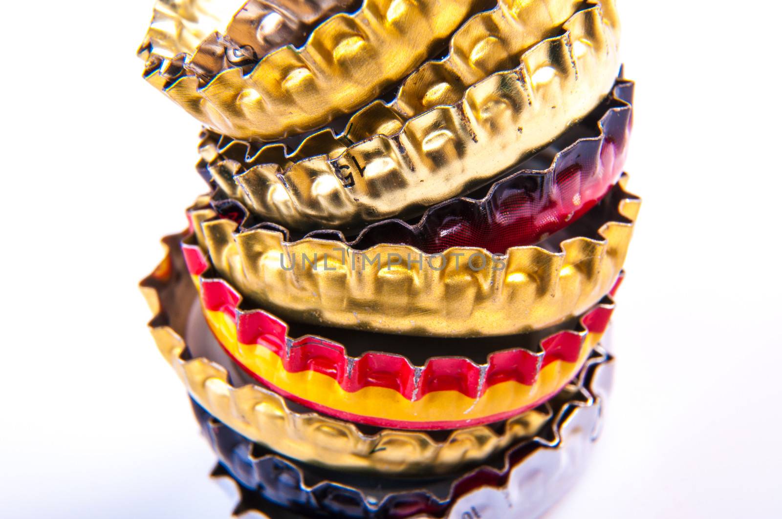 An image of beer bottle cap isolated on white