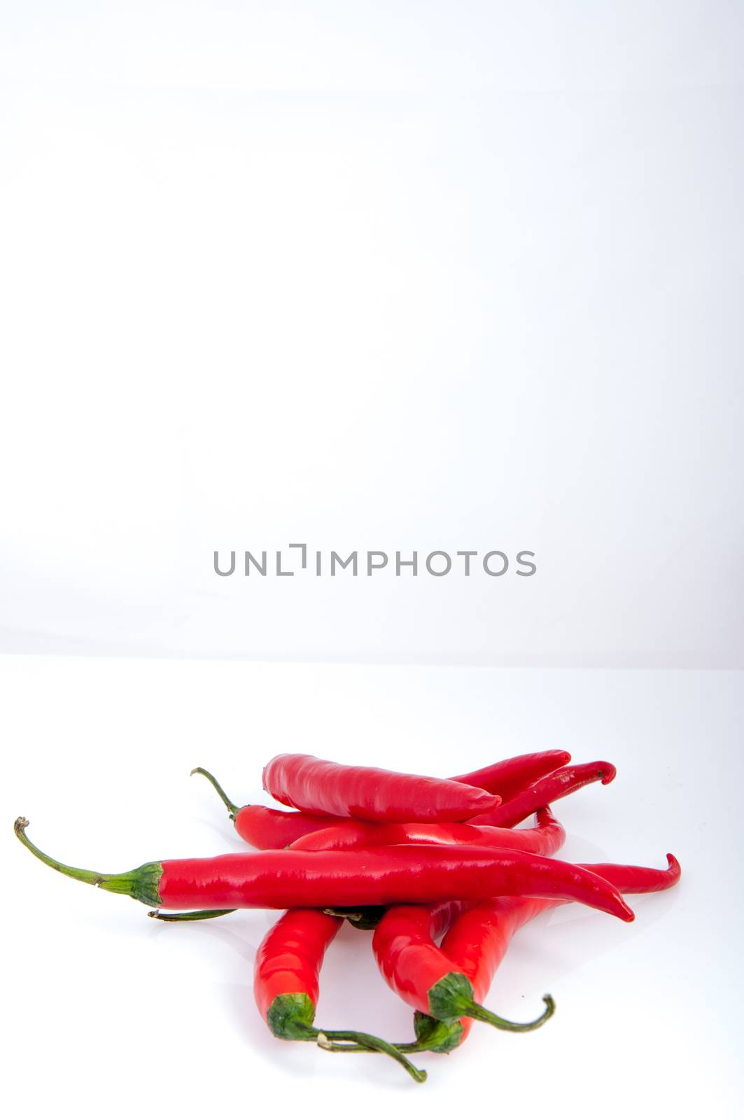 An image of red chilli pepper isolated