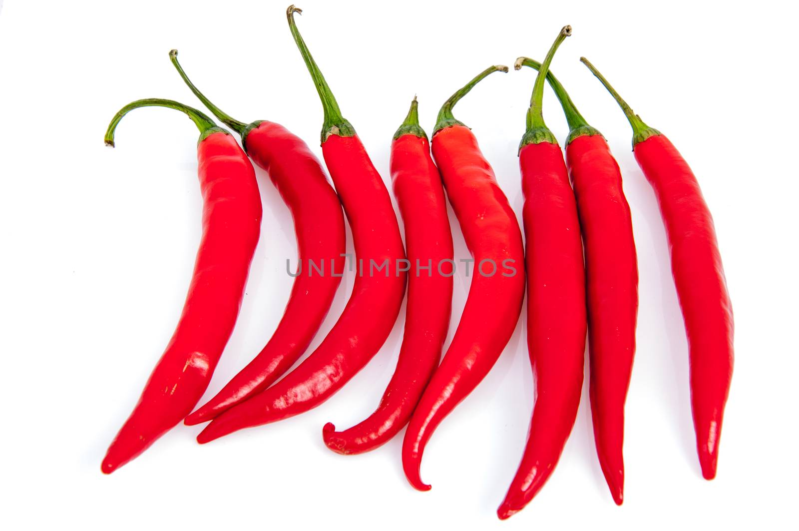 An image of red chilli pepper isolated