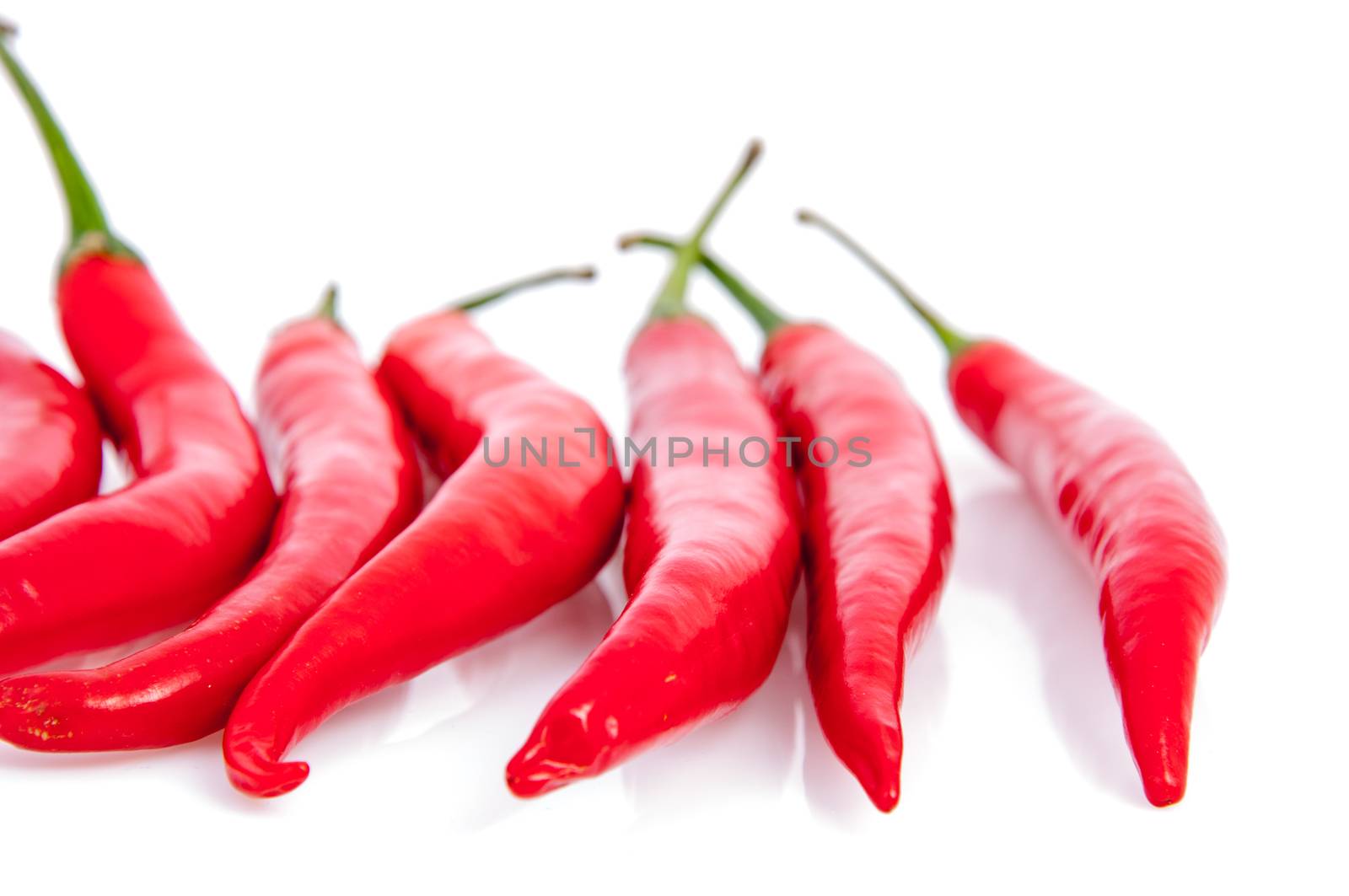 An image of red chilli pepper isolated