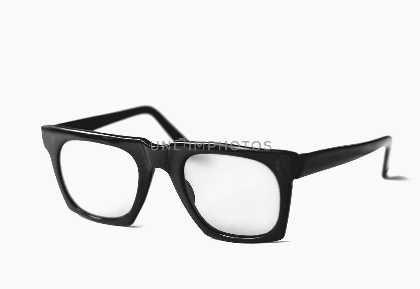 Black Retro Nerd Frames On White Background