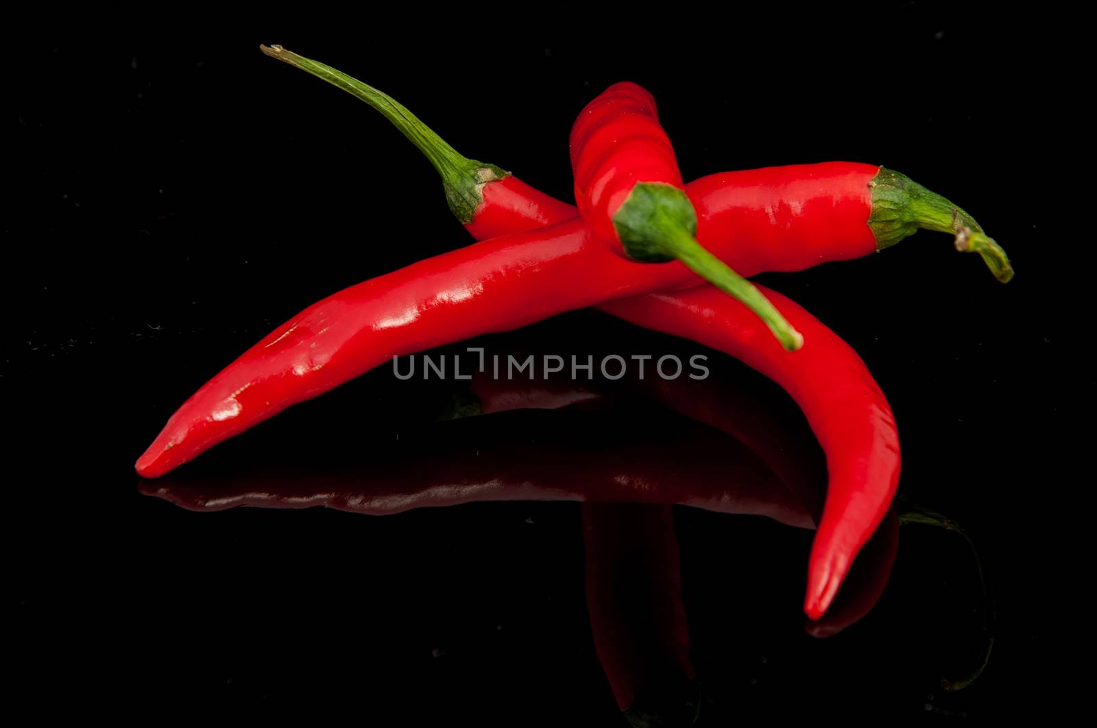 An image of red chilli pepper isolated