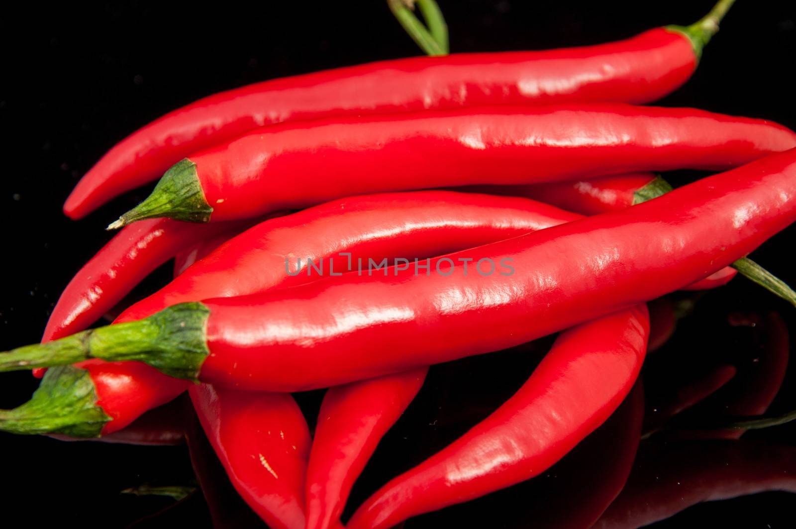 An image of red chilli pepper isolated