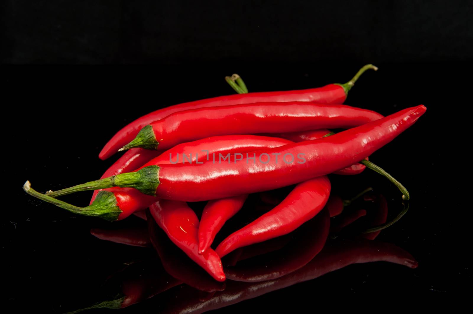 An image of red chilli pepper isolated