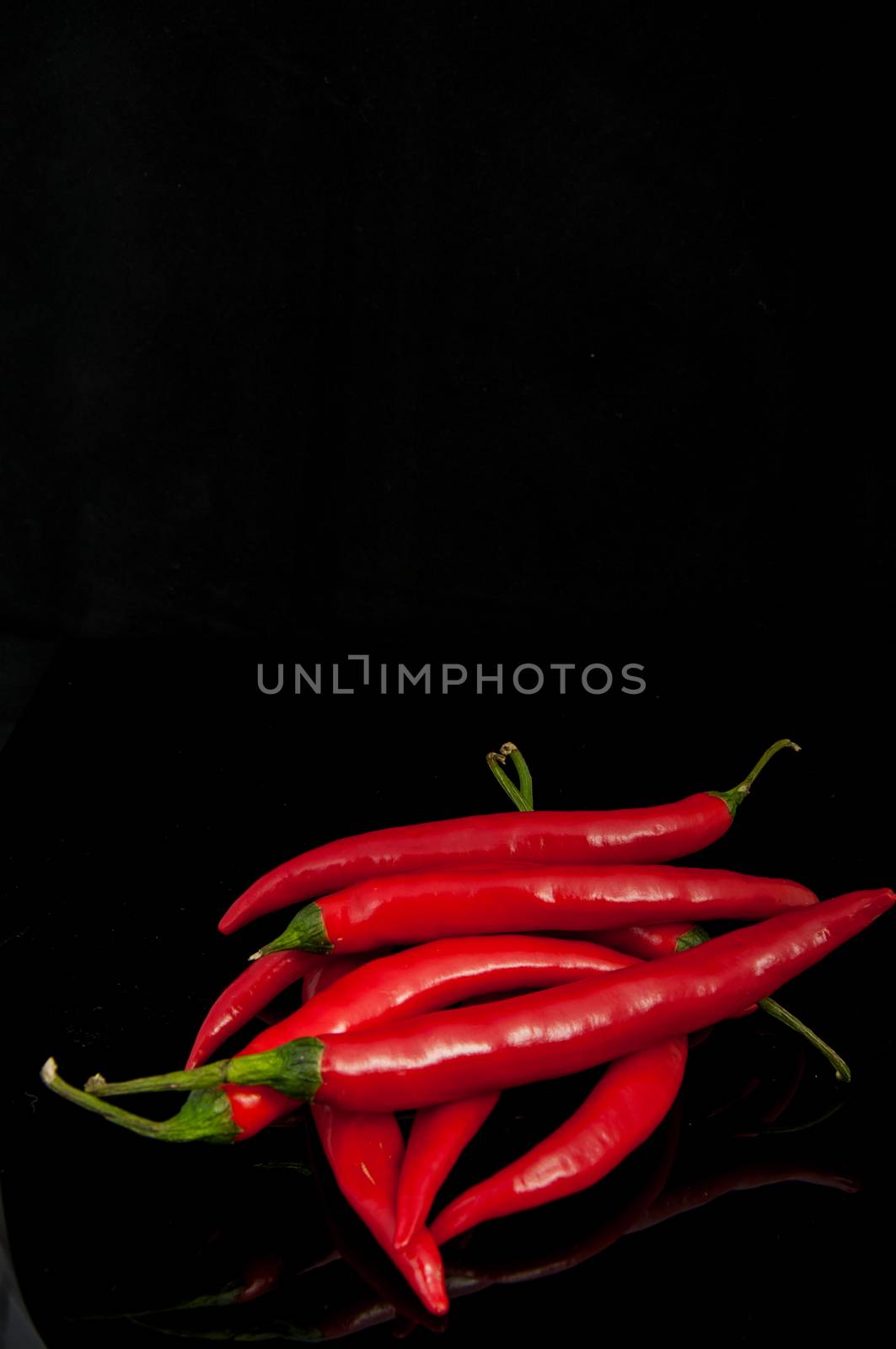 An image of red chilli pepper isolated