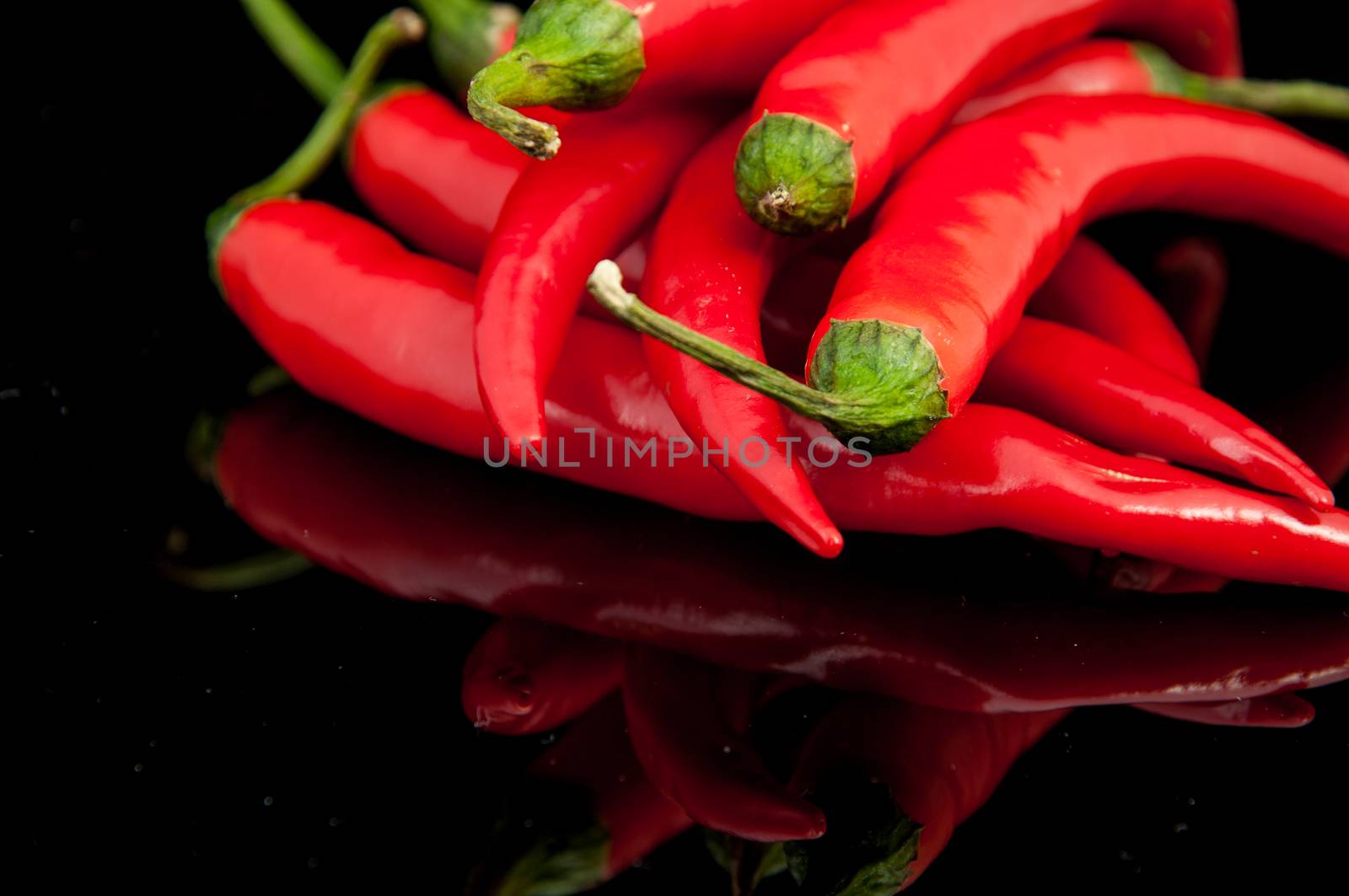 An image of red chilli pepper isolated