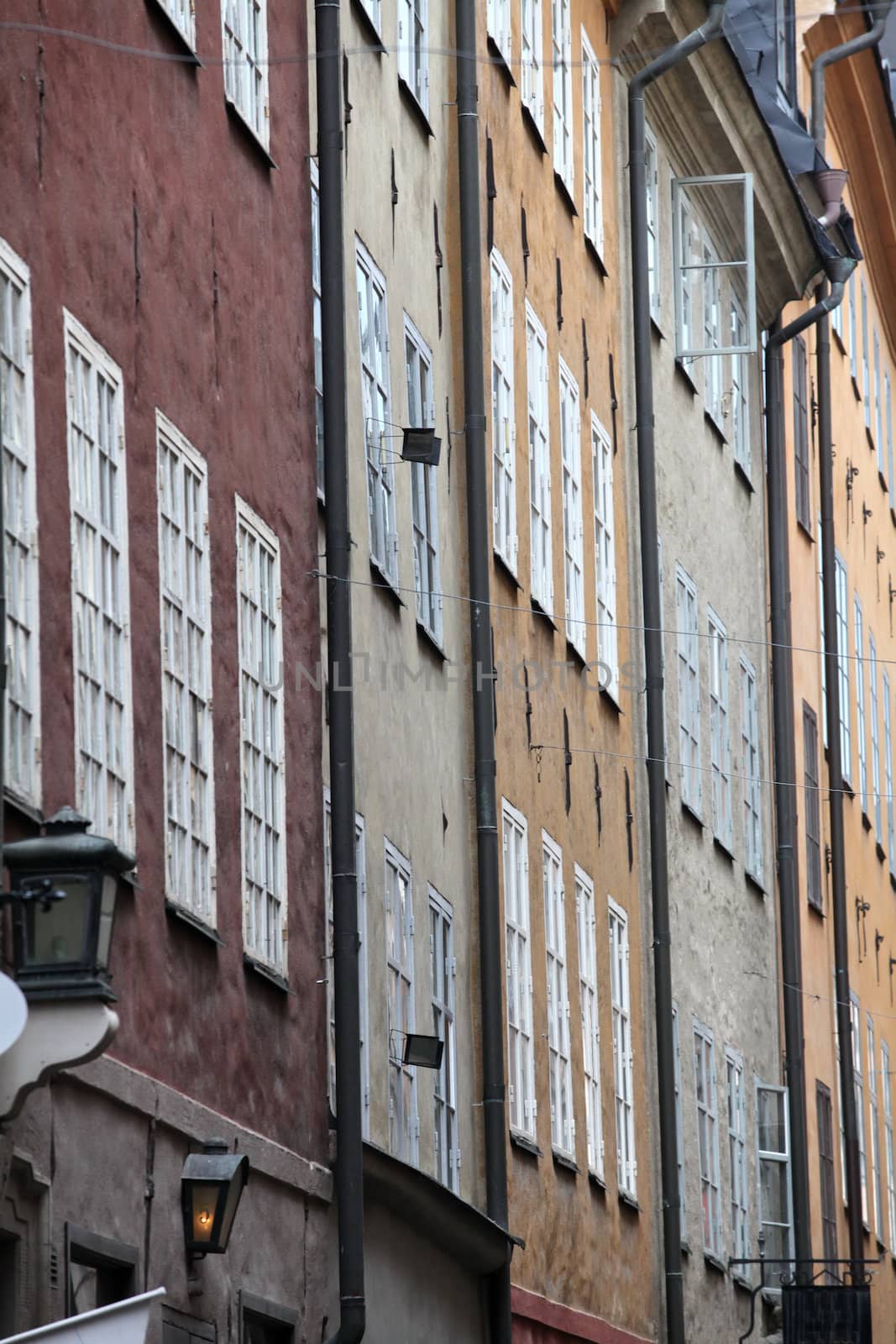 the walls of the old town of Stockholm
