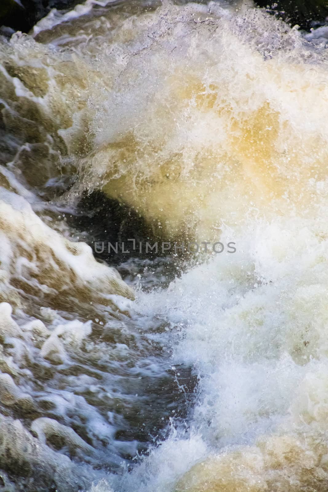 Stormy River Wave Background