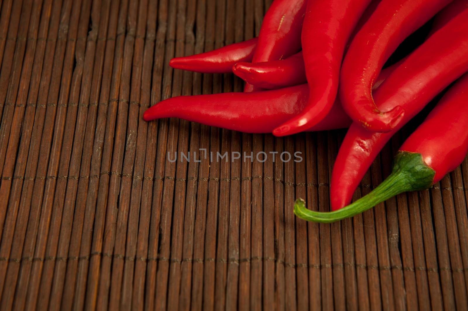 An image of red chilli pepper isolated