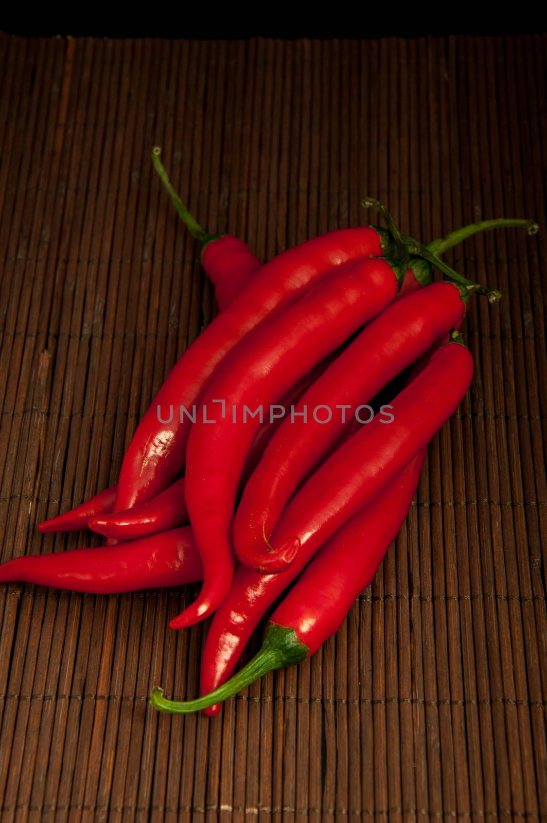 An image of red chilli pepper isolated