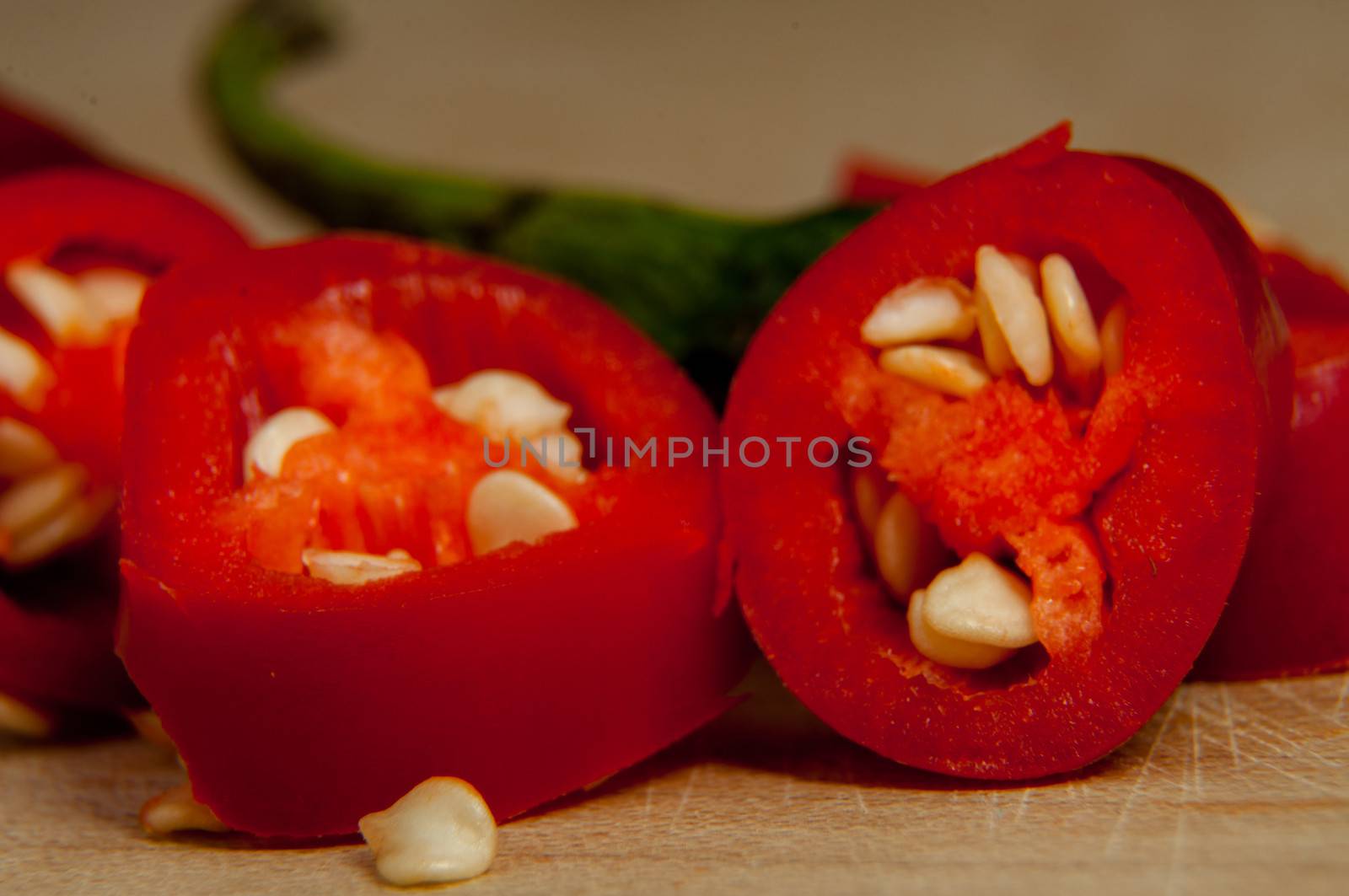 An image of sliced red chilli pepper