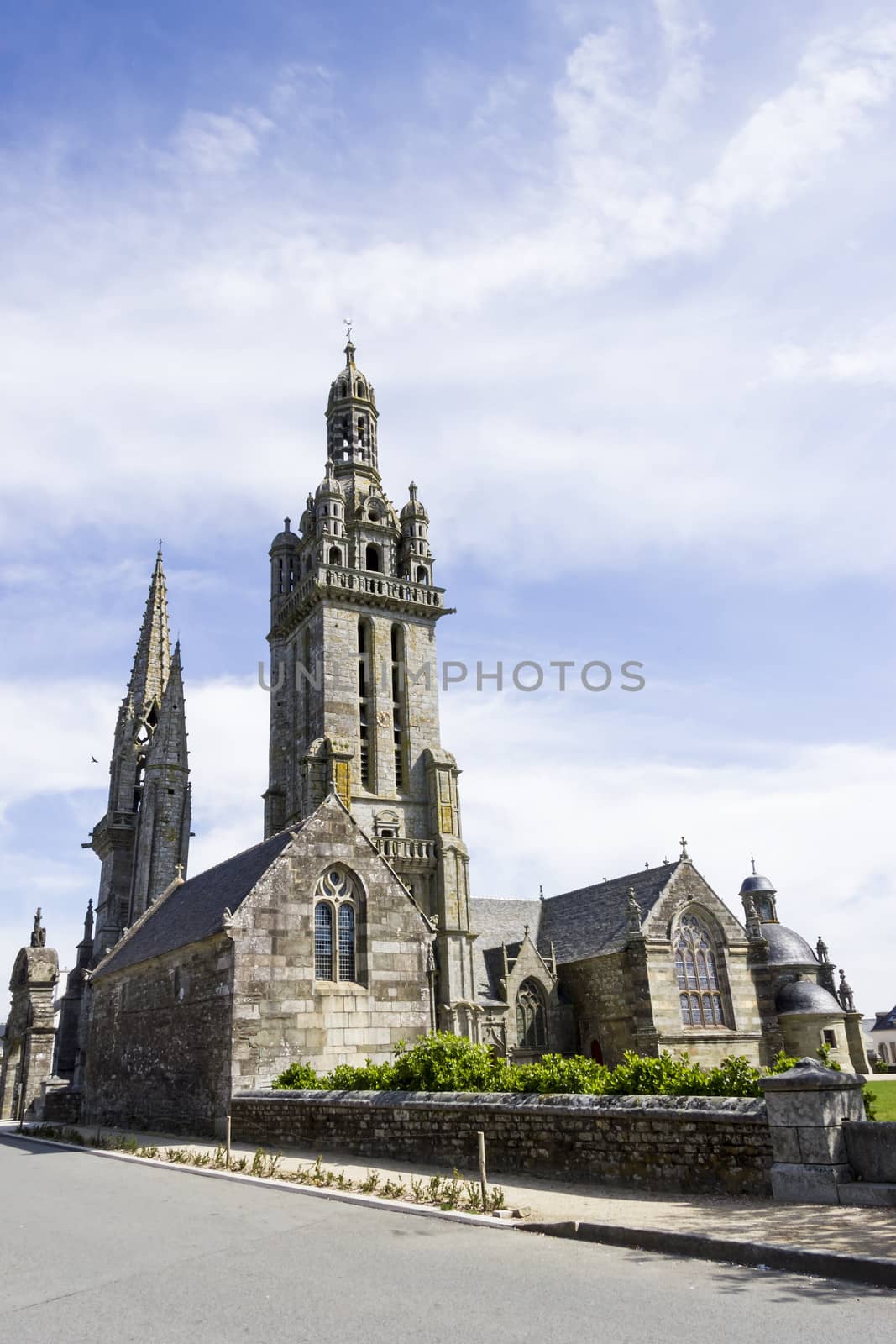 Gothic church in Brittany, France by Tetyana