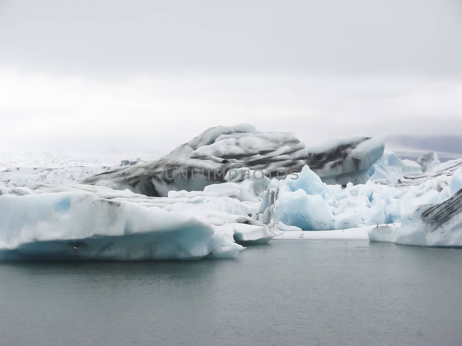 Beautiful glacier lagoon, Jokulsarlon, Iceland by Tetyana