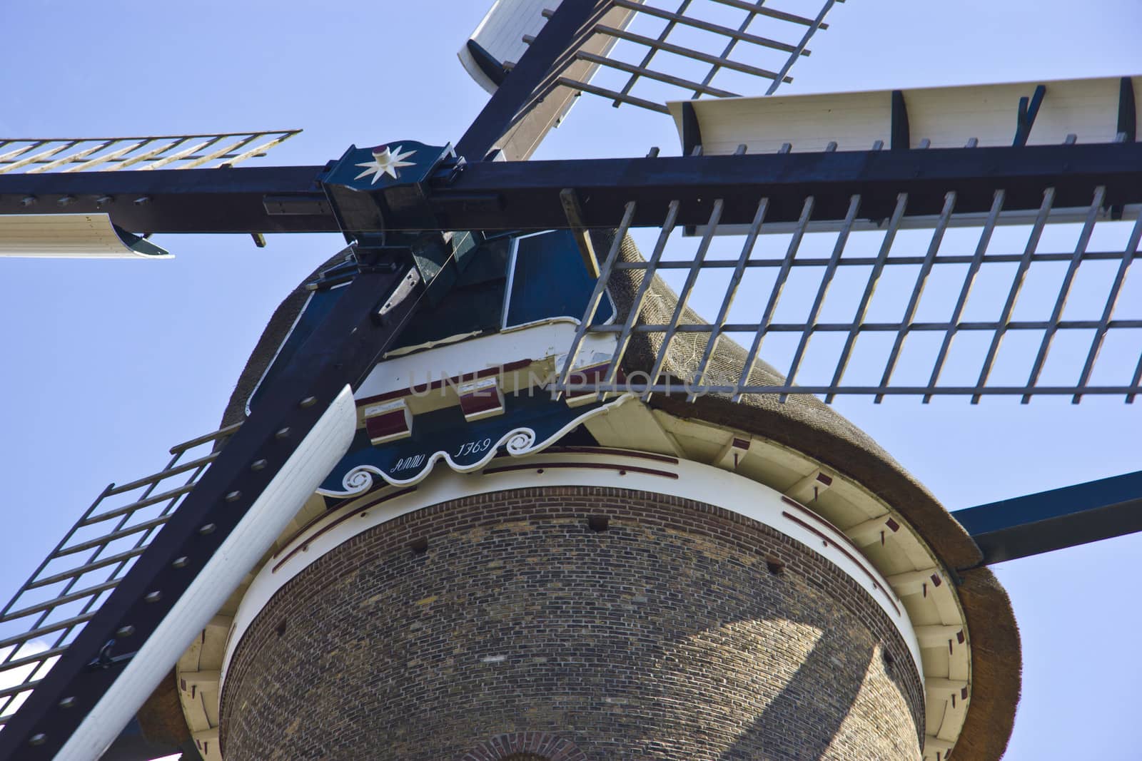 Beatiful Colored Windmill(close-up) in Alkmaar