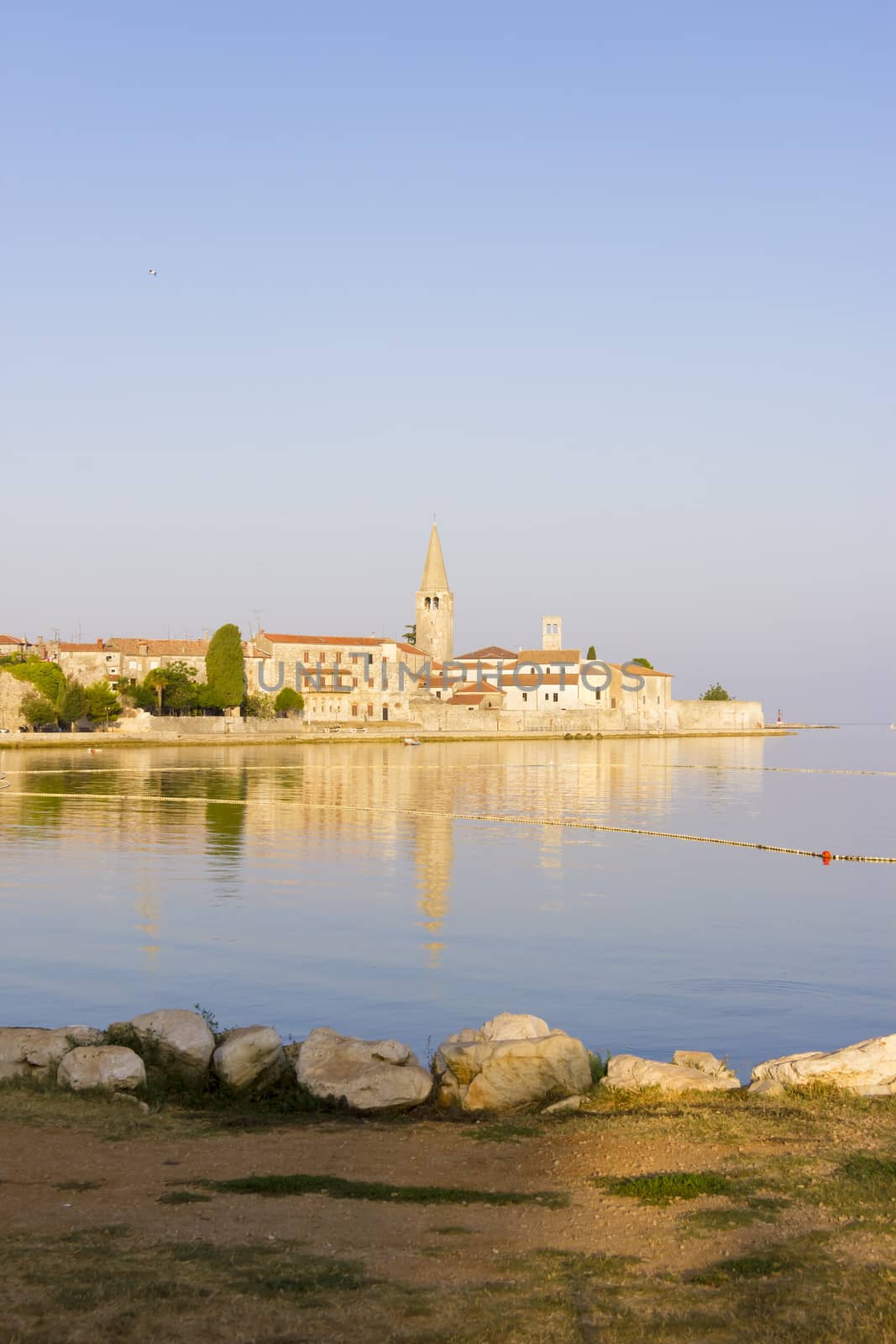 Porec in the dawn sun by Tetyana