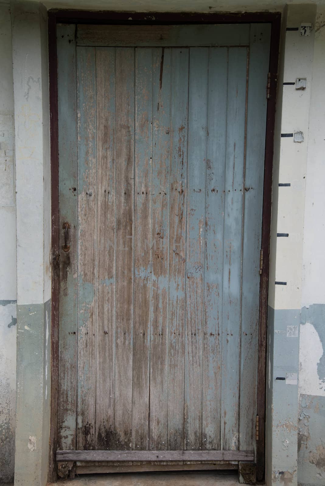 old wooden door