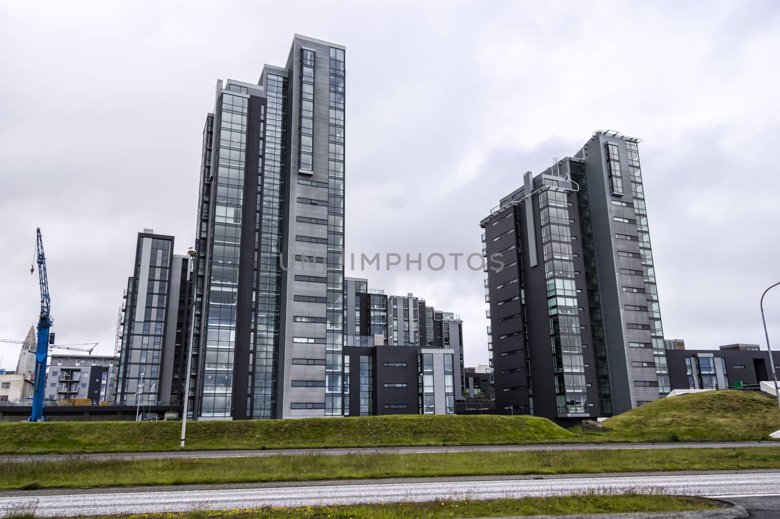 modern buildings of Reykjavik