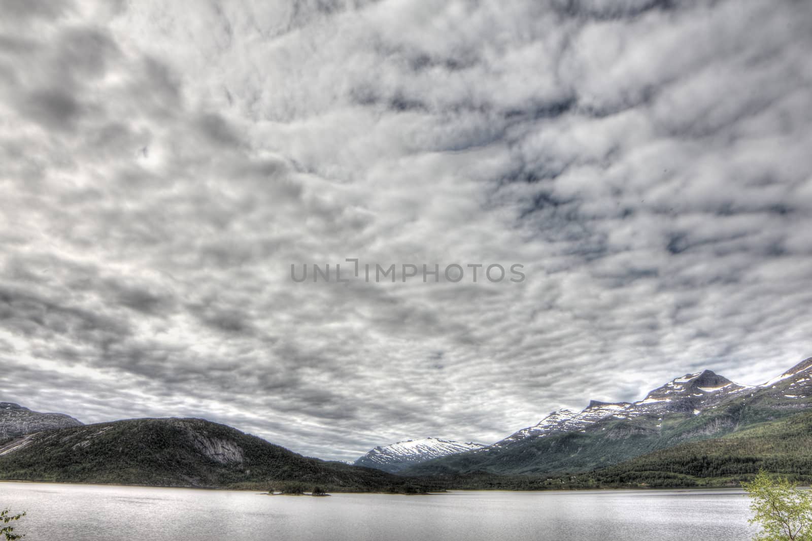 Arctic mountains and fjord by destillat