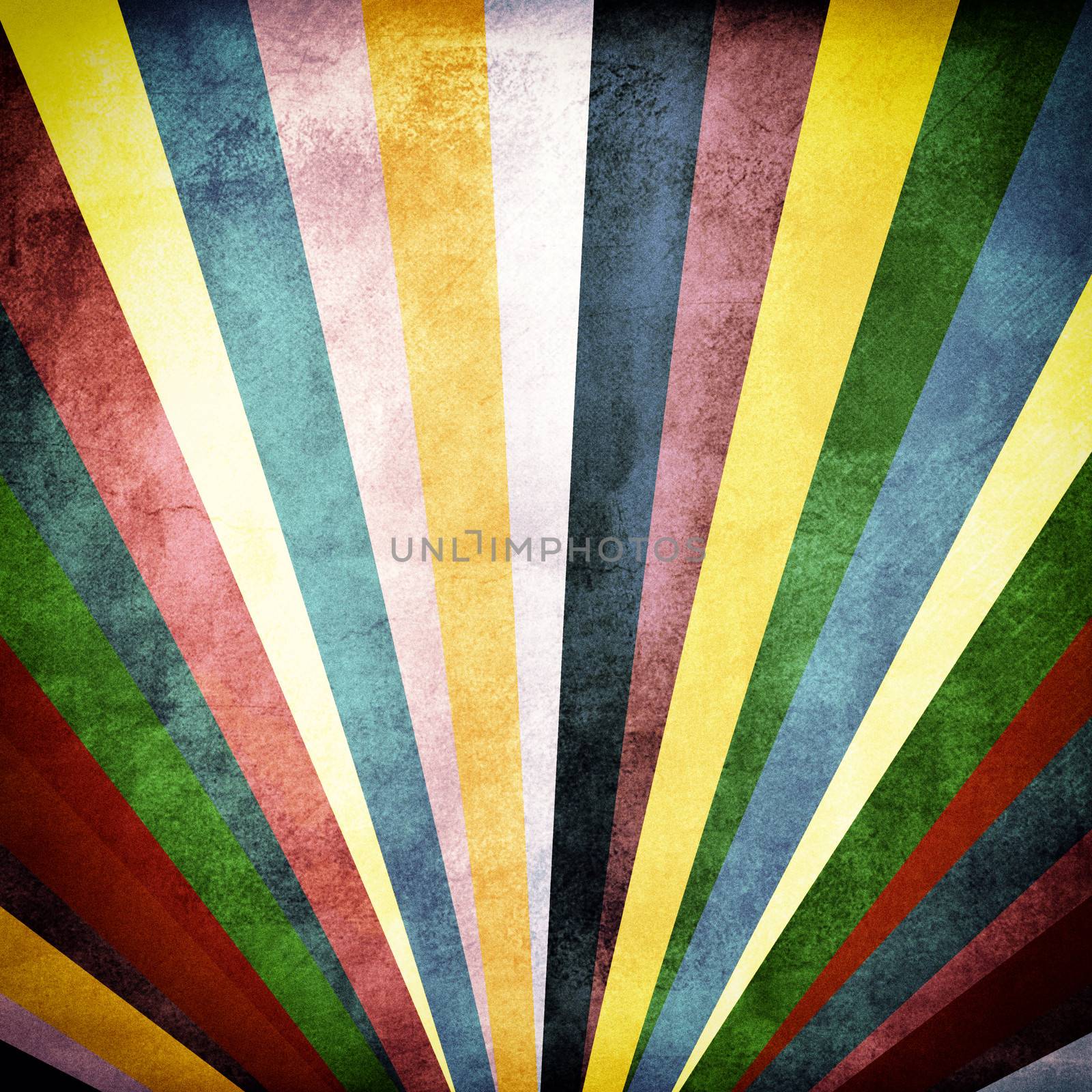 Colorful image with sun beam grunge texture on background