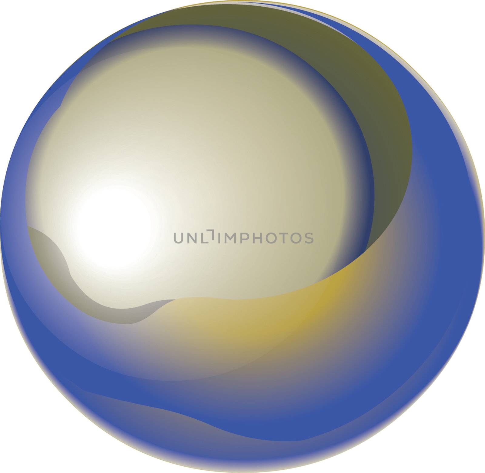 glass sphere, vector illustration. by Baltus